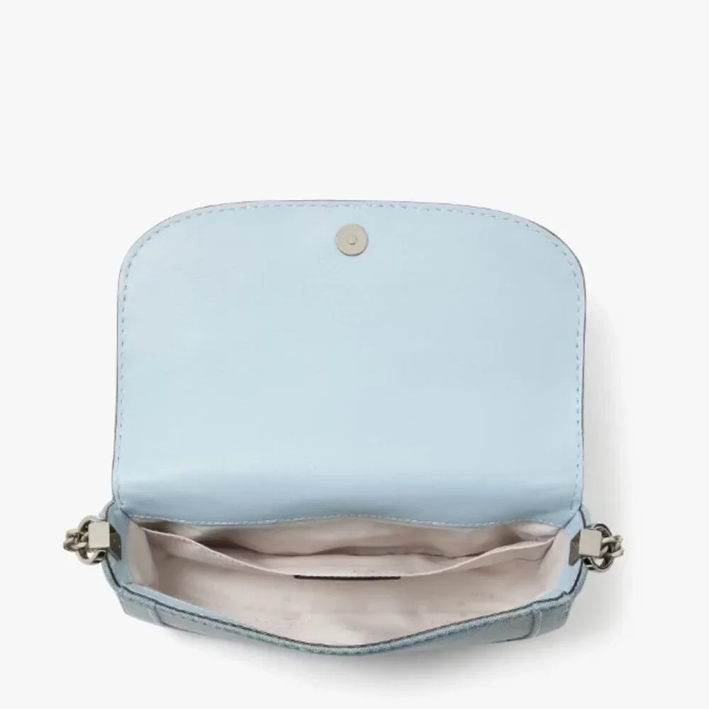 Kate Spade New York Krista Denim Chain Crossbody Handbag NWT